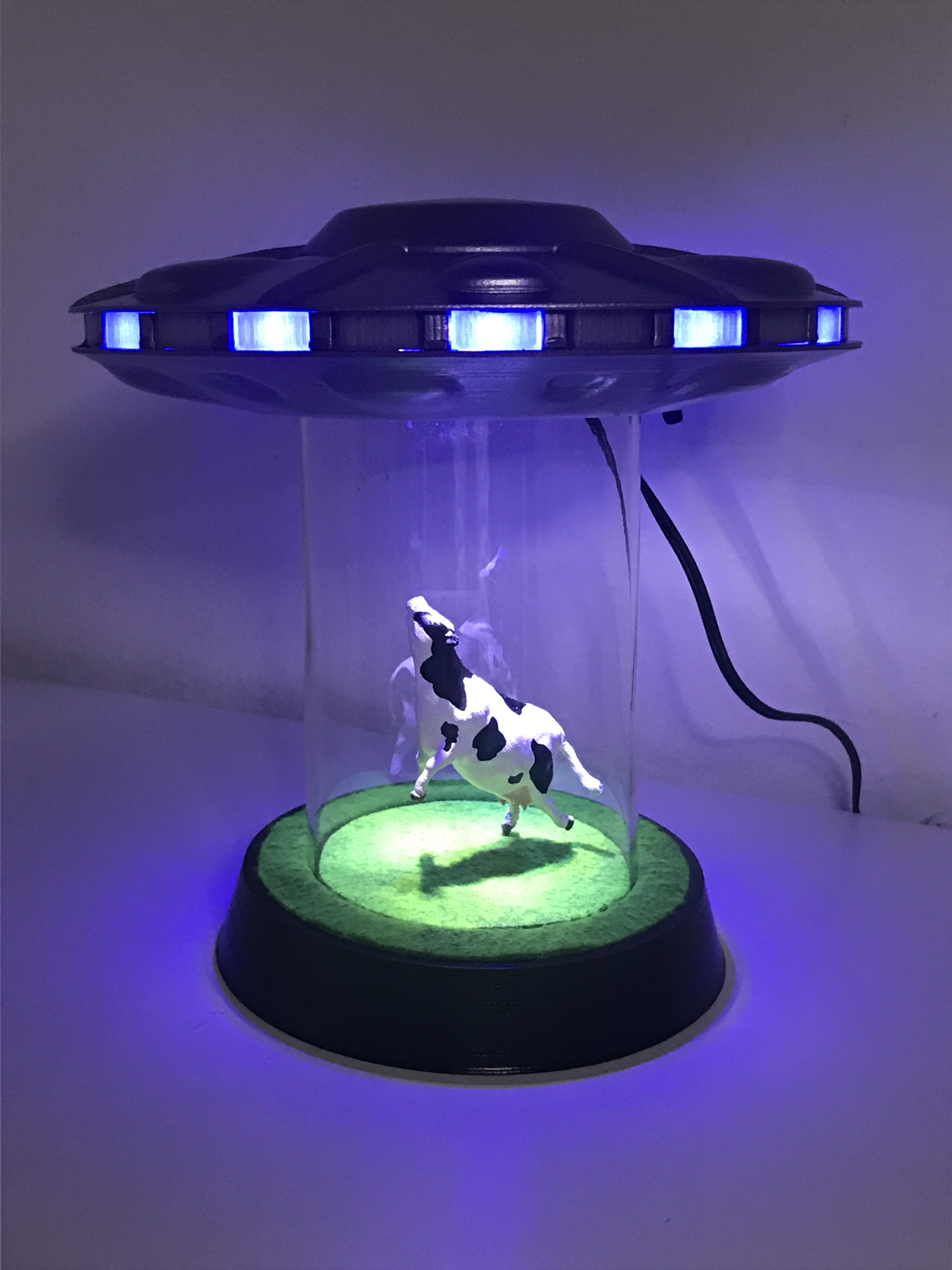UFO Abduction Lamp with blinking Lights - Base